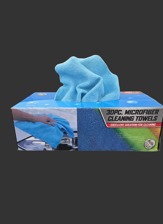 Microfiber 12"x12" Cleaning Towels 30pc